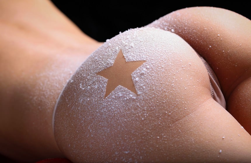     ,    , , ASSmoregirls (2007), Elastic sexy ass in sugar, star print on the ass, thong